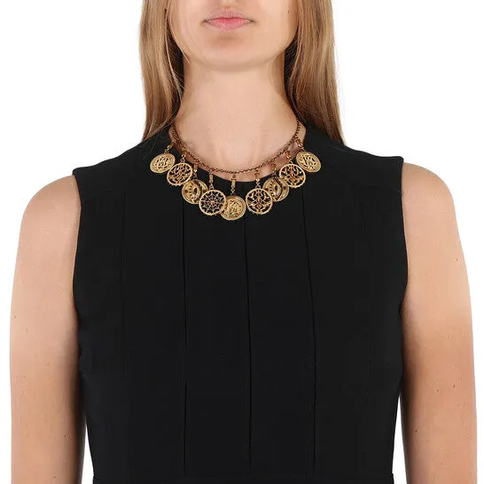 Necklaces JMS always Original Roberto Cavalli Ladies Lucky Coin Choker Necklace Necklaces JMS always Original Roberto Cavalli Ladies Lucky Coin Choker Necklace