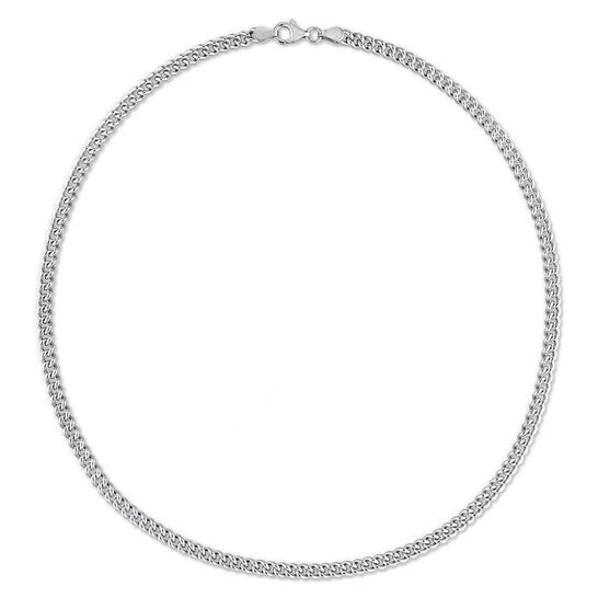 Necklaces Original AMOUR 44mm Curb Link Chain Necklace In Sterling Silver 20 In JMS always Necklaces Original AMOUR 44mm Curb Link Chain Necklace In Sterling Silver 20 In JMS always