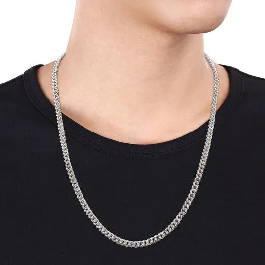 Necklaces Original AMOUR 44mm Curb Link Chain Necklace In Sterling Silver 20 In JMS always Necklaces Original AMOUR 44mm Curb Link Chain Necklace In Sterling Silver 20 In JMS always