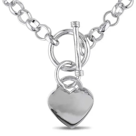 Necklaces Original AMOUR Heart Charm Necklace In Sterling Silver JMS always Necklaces Original AMOUR Heart Charm Necklace In Sterling Silver JMS always