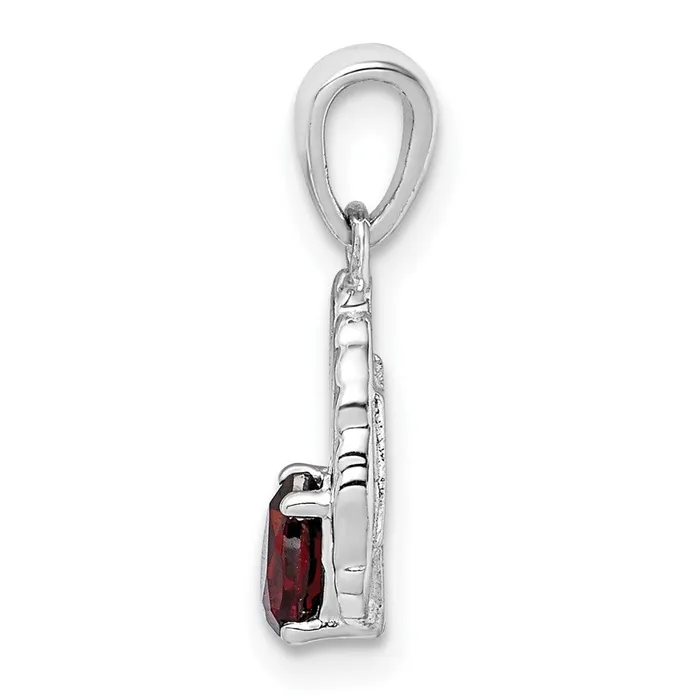 Necklaces Sterling Silver Garnet Wing Pendant Goldia