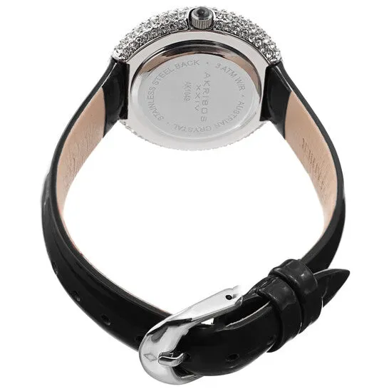 Original Akribos XXIV Quartz Crystal White Dial Ladies Watch AK1049SSB JMS always Watches Original Akribos XXIV Quartz Crystal White Dial Ladies Watch AK1049SSB JMS always Watches