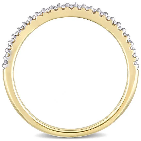 Original Amour 14K Yellow Gold 18 CT TDW Diamond Eternity Ring JMS always Rings Original Amour 14K Yellow Gold 18 CT TDW Diamond Eternity Ring JMS always Rings