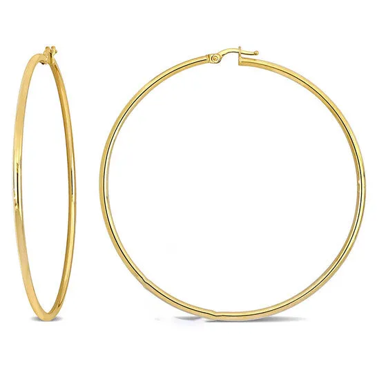 Original Amour 645mm Hoop Earrings in 10k Yellow Gold JMS always Earrings Original Amour 645mm Hoop Earrings in 10k Yellow Gold JMS always Earrings