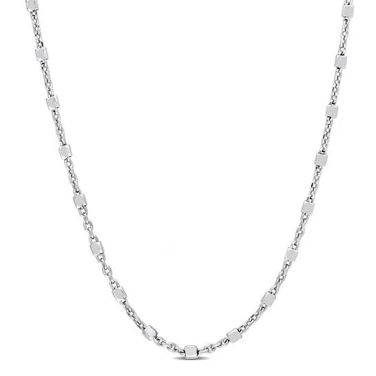 Original AMOUR Bead Chain Necklace In Sterling Silver 24 In JMS always Necklaces Original AMOUR Bead Chain Necklace In Sterling Silver 24 In JMS always Necklaces