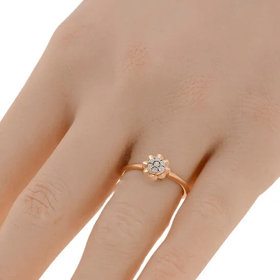 Original Bliss 18K Rose Gold Diamond Cluster Ring sz 625 20089427 JMS always Rings Original Bliss 18K Rose Gold Diamond Cluster Ring sz 625 20089427 JMS always Rings