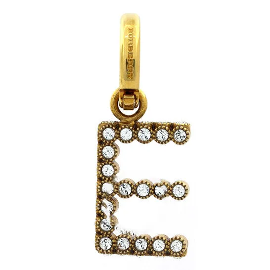 Original Burberry Crystal E Alphabet Charm JMS always Charm Necklaces Original Burberry Crystal E Alphabet Charm JMS always Charm Necklaces
