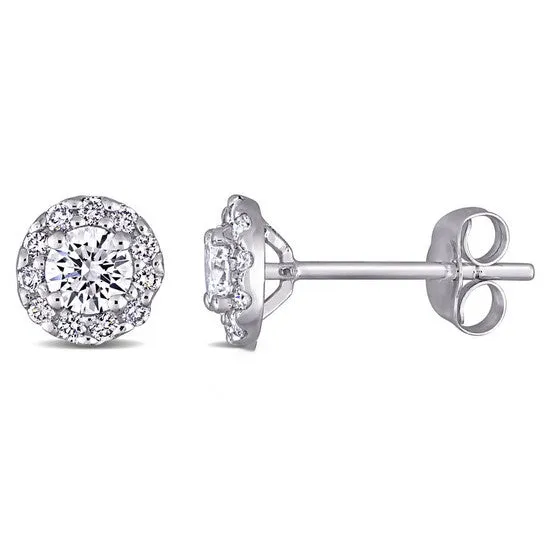 Original Created Forever 34 CT TW Lab Created Diamond Halo Stud Earrings in 14k White Gold JMS always Earrings Original Created Forever 34 CT TW Lab Created Diamond Halo Stud Earrings in 14k White Gold JMS always Earrings