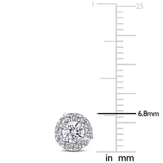 Original Created Forever 34 CT TW Lab Created Diamond Halo Stud Earrings in 14k White Gold JMS always Earrings Original Created Forever 34 CT TW Lab Created Diamond Halo Stud Earrings in 14k White Gold JMS always Earrings