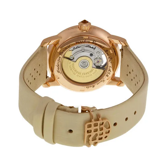 Original Frederique Constant Heart Beat Vanilla Dial White Satin Ladies Watch 310LHB2PD4 JMS always Watches Original Frederique Constant Heart Beat Vanilla Dial White Satin Ladies Watch 310LHB2PD4 JMS always Watches