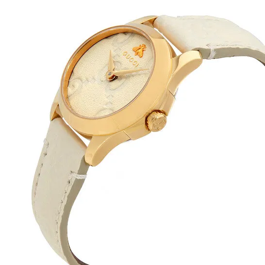 Original Gucci GTimeless White Dial Ladies Leather Watch YA126580 JMS always Watches Original Gucci GTimeless White Dial Ladies Leather Watch YA126580 JMS always Watches