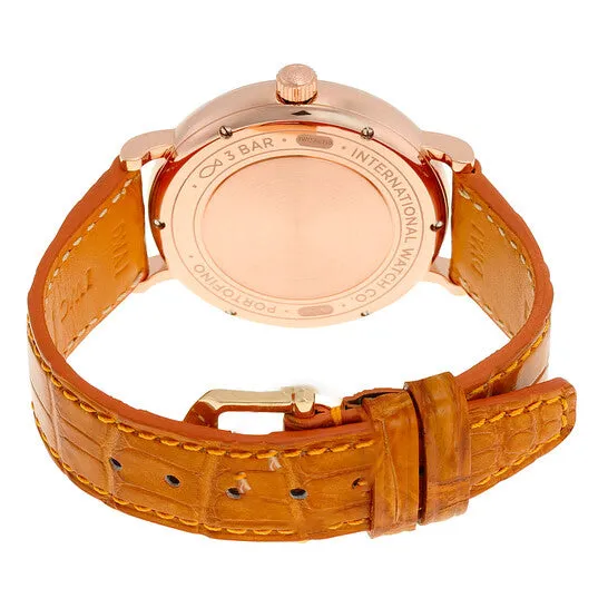 Original IWC Portofino Automatic Silver Diamond Dial Orange Leather Unisex Watch 458105 JMS always Watches Original IWC Portofino Automatic Silver Diamond Dial Orange Leather Unisex Watch 458105 JMS always Watches