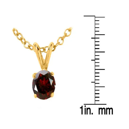 Original Maulijewels 020 Carat Red Round Natural Diamond Solitaire Pendant Necklace In 14K Solid Yellow Gold With 18 14k Yellow Gold Plated Sterling Silver B JMS always Necklaces Original Maulijewels 020 Carat Red Round Natural Diamond Solitaire Pendant Necklace In 14K Solid Yellow Gold With 18 14k Yellow Gold Plated Sterling Silver B JMS always Necklaces