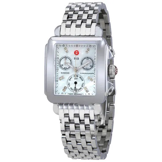 Original Michele Deco Chronograph Mother of Pearl Dial Ladies Watch MWW06P000014 JMS always Watches Original Michele Deco Chronograph Mother of Pearl Dial Ladies Watch MWW06P000014 JMS always Watches