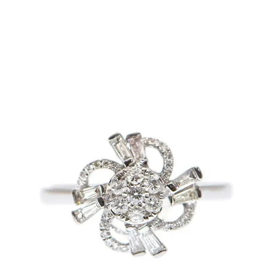Original New J Collection Ring 31 Rddi 023 Ct8 Ditapa 026 Ct18kw 278 Gm 18kt White Gold Silver JMS always Rings