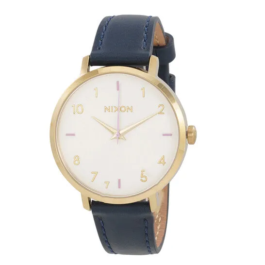 Original Nixon Arrow Quartz Grey Dial Blue Leather Watch A109115100 JMS always Watches Original Nixon Arrow Quartz Grey Dial Blue Leather Watch A109115100 JMS always Watches