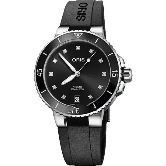 Original Oris Automatic Diamond Black Dial Watch 01 733 7731 419407 4 18 64FC JMS always Watches Original Oris Automatic Diamond Black Dial Watch 01 733 7731 419407 4 18 64FC JMS always Watches