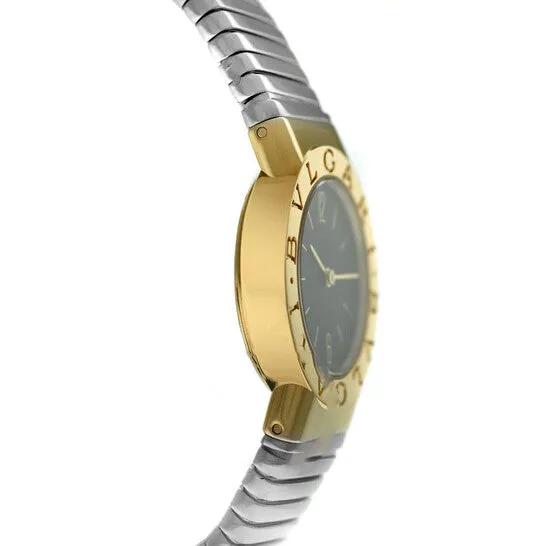 Original Preowned Bvlgari LVCEA Tubogas Quartz Black Dial Ladies Watch BB262TG JMS always Watches