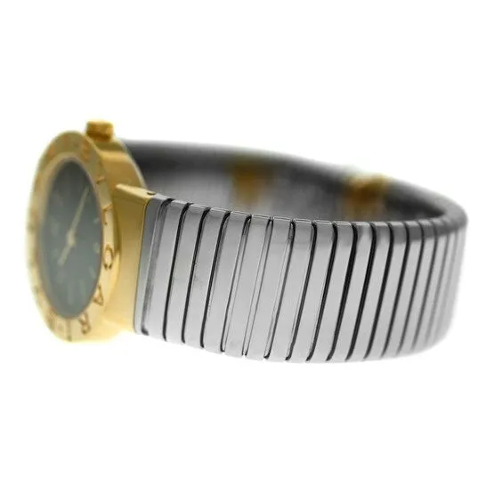Original Preowned Bvlgari LVCEA Tubogas Quartz Black Dial Ladies Watch BB262TG JMS always Watches