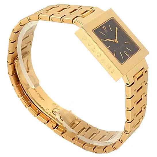 Original Preowned Bvlgari Quadrato Quartz Black Dial Ladies Watch SQ27G JMS always Watches