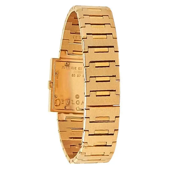 Original Preowned Bvlgari Quadrato Quartz Black Dial Ladies Watch SQ27G JMS always Watches