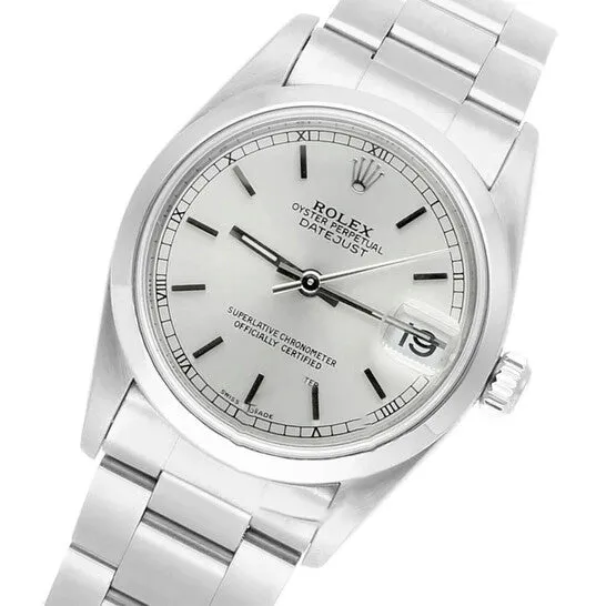 Original Preowned Rolex Datejust Automatic Silver Dial Ladies Watch 78240 SSO JMS always Watches
