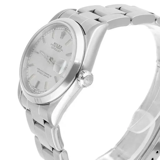 Original Preowned Rolex Datejust Automatic Silver Dial Ladies Watch 78240 SSO JMS always Watches