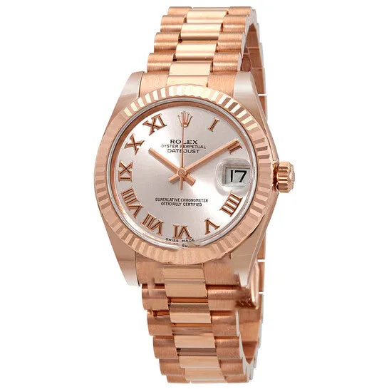 Original Rolex LadyDatejust 31 Pink Dial 18K Everose Gold President Automatic Ladies Watch 178275PKRP JMS always PreStyled Sets Original Rolex LadyDatejust 31 Pink Dial 18K Everose Gold President Automatic Ladies Watch 178275PKRP JMS always PreStyled Sets