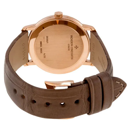 Original Vacheron Constantin Traditionnelle Silver Dial 18kt Rose Gold Ladies Watch 25155000R9585 JMS always Earrings Original Vacheron Constantin Traditionnelle Silver Dial 18kt Rose Gold Ladies Watch 25155000R9585 JMS always Earrings