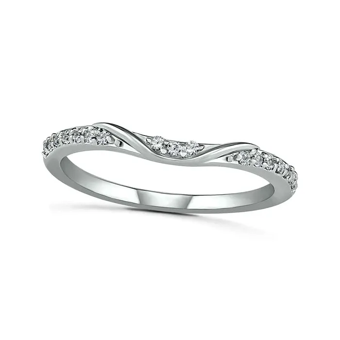Oval LabCreated White Sapphire TriSides Split Frame MultiRow Bridal Engagement Ring Set in Sterling Silver Goldia Rings