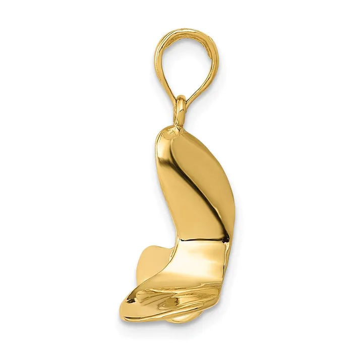 PreStyled Sets 14k Yellow Gold Polished 3D Propeller Pendant Goldia