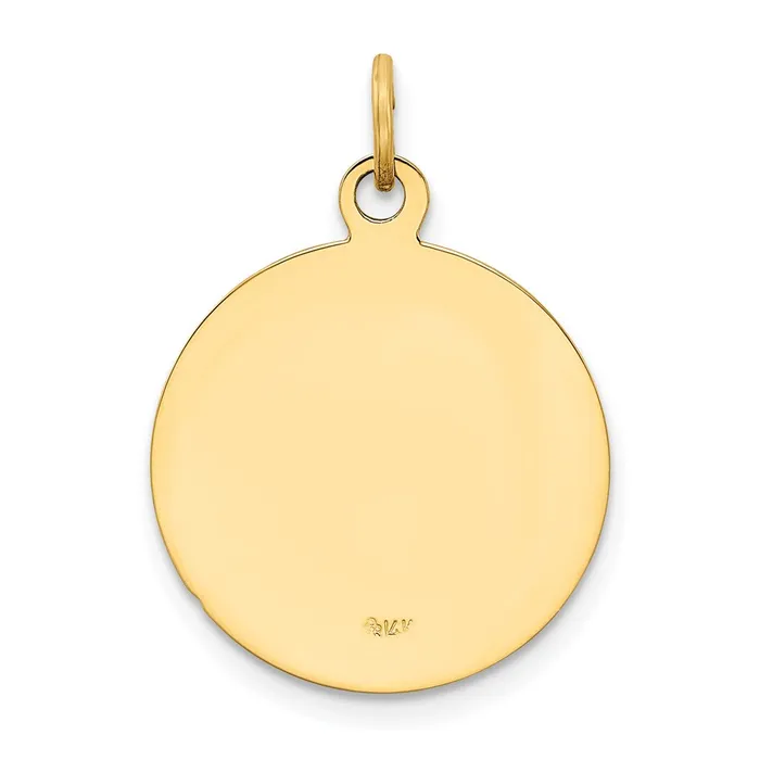 PreStyled Sets 14k Yellow Gold US NAVY Insignia Disc Pendant Goldia