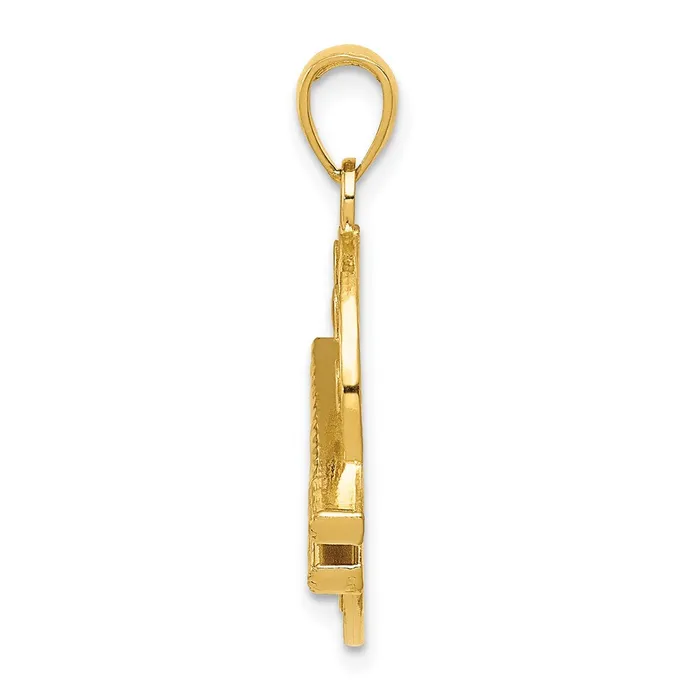 PreStyled Sets Goldia 14k Yellow Gold Enameled Artist Palette Pendant
