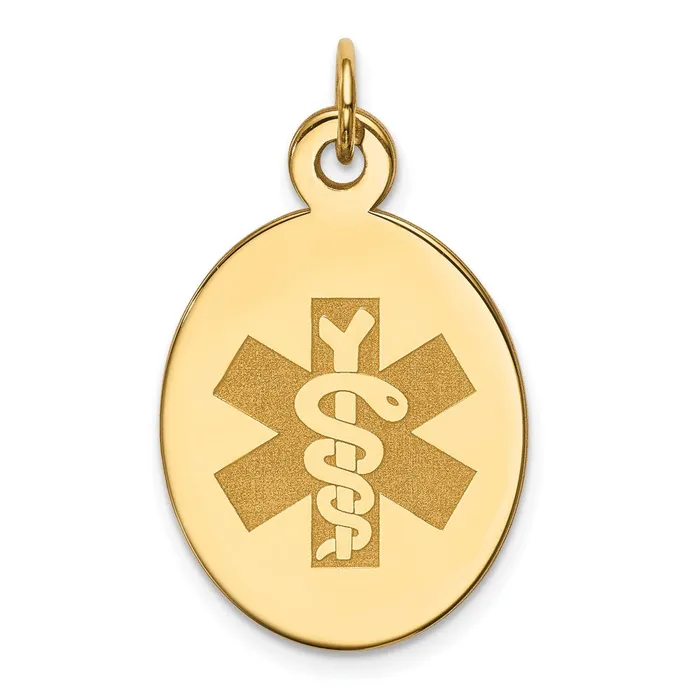 PreStyled Sets Goldia 14k Yellow Gold Nonenameled Medical Jewelry Pendant PreStyled Sets Goldia 14k Yellow Gold Nonenameled Medical Jewelry Pendant
