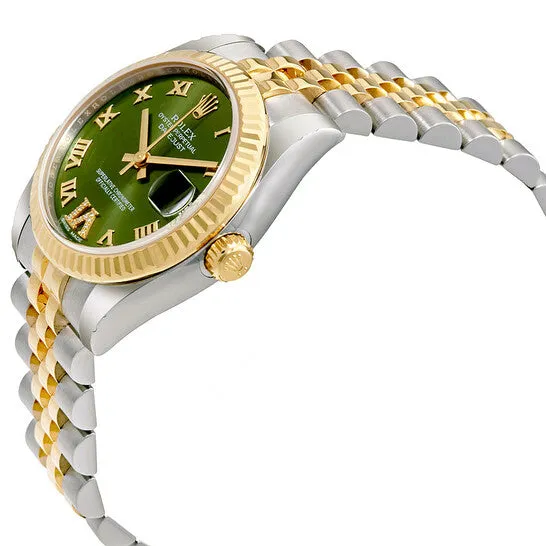 PreStyled Sets Original Rolex Datejust 31 Green Roman Numeral Diamond Dial Steel and 18K Yellow Gold Ladies Watch 178273GNRDJ JMS always PreStyled Sets Original Rolex Datejust 31 Green Roman Numeral Diamond Dial Steel and 18K Yellow Gold Ladies Watch 178273GNRDJ JMS always