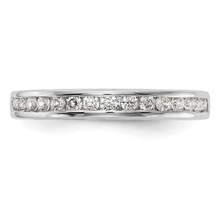 Rings 030ct CZ Solid Real 14k White Gold Wedding Wedding Band Ring Goldia