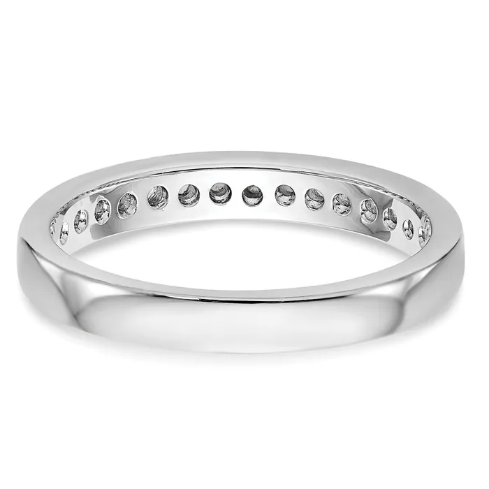 Rings 030ct CZ Solid Real 14k White Gold Wedding Wedding Band Ring Goldia
