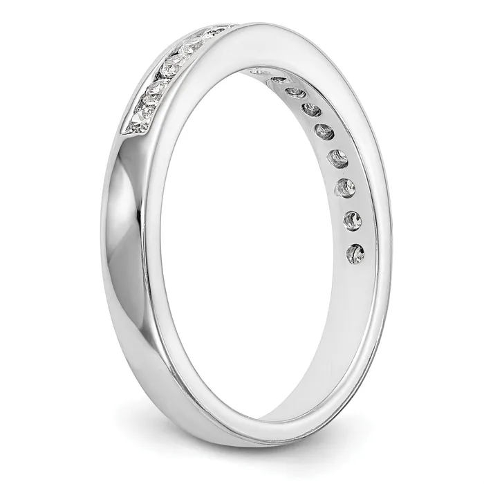 Rings 030ct CZ Solid Real 14k White Gold Wedding Wedding Band Ring Goldia