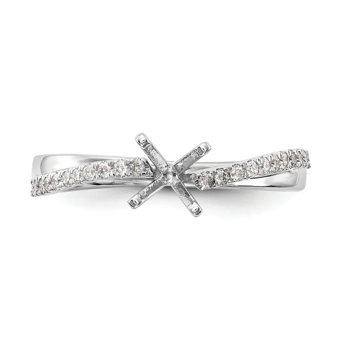 Rings 14k White Gold 18 Ct Lab Grown Diamond VSSI G Peg Set Engagement Ring Goldia