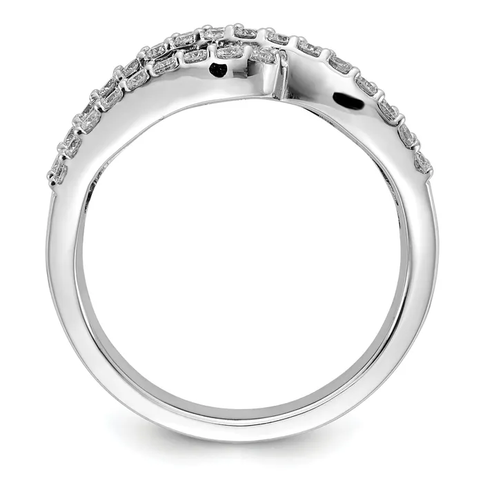 Rings 14k White Gold 58 Ct Lab Grown Diamond VSSI G and Lab Created Ruby Ring Goldia
