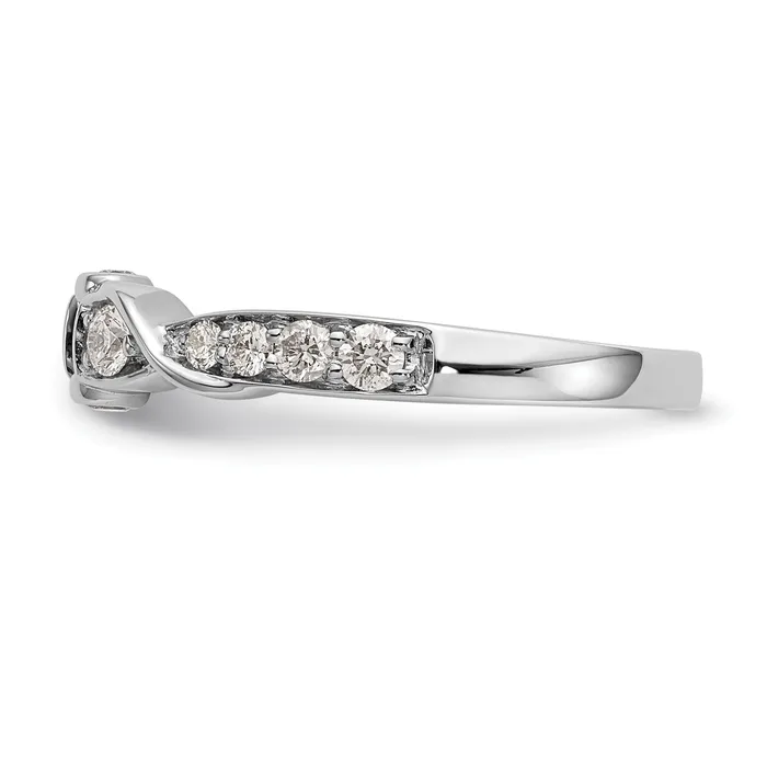 Rings 14K White Gold Lab Grown Diamond VSSI FGH Peg Set Semimount Engagement Ring Goldia