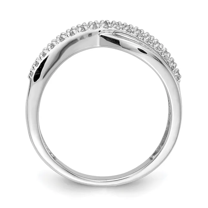 Rings 14k White Gold Polished Real Diamond Ring Goldiacom