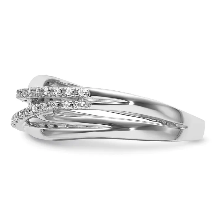 Rings 14k White Gold Polished Real Diamond Ring Goldiacom
