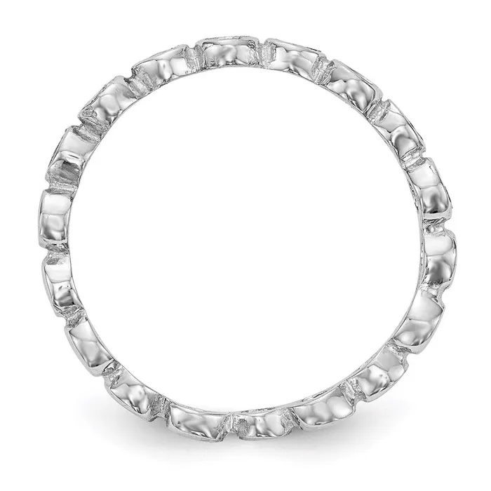 Rings 14K White Gold Real Diamond Band Goldiacom