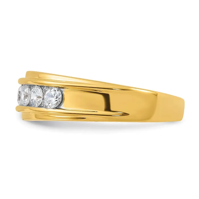 Rings 14k Yellow Gold Mens Diamond Ring Mounting Goldia