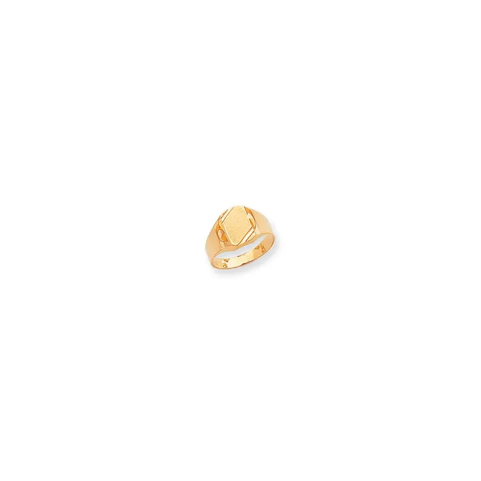 Rings 14K Yellow Gold Signet Ring Goldia