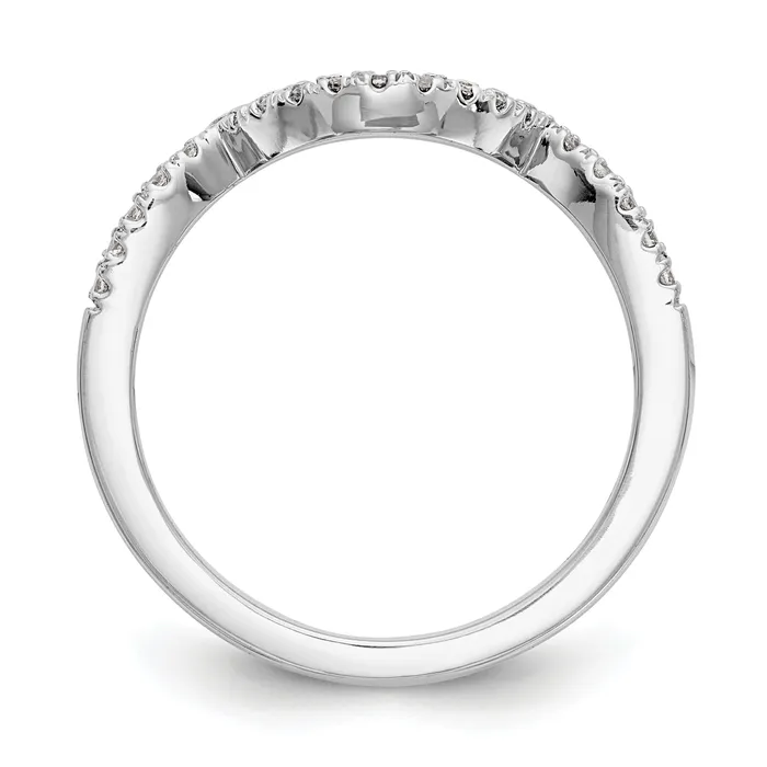 Rings Goldia 019ct CZ Solid Real 14k White Gold Wedding Wedding Band Ring
