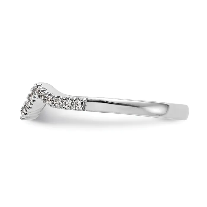 Rings Goldia 019ct CZ Solid Real 14k White Gold Wedding Wedding Band Ring