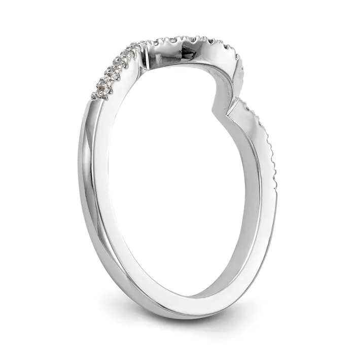 Rings Goldia 019ct CZ Solid Real 14k White Gold Wedding Wedding Band Ring