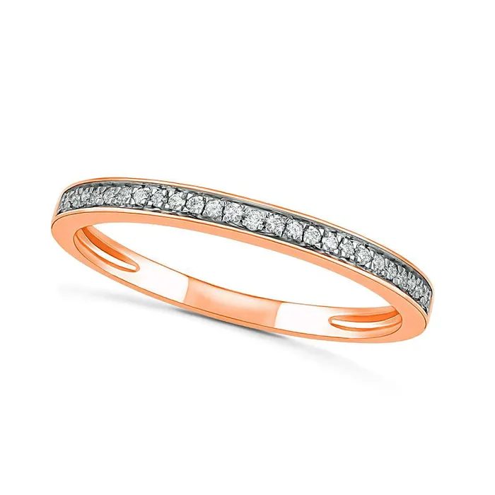 Rings Goldia 033 CT TW Natural Diamond Flower Frame Bridal Engagement Ring Set in Solid 10K Rose Gold Rings Goldia 033 CT TW Natural Diamond Flower Frame Bridal Engagement Ring Set in Solid 10K Rose Gold